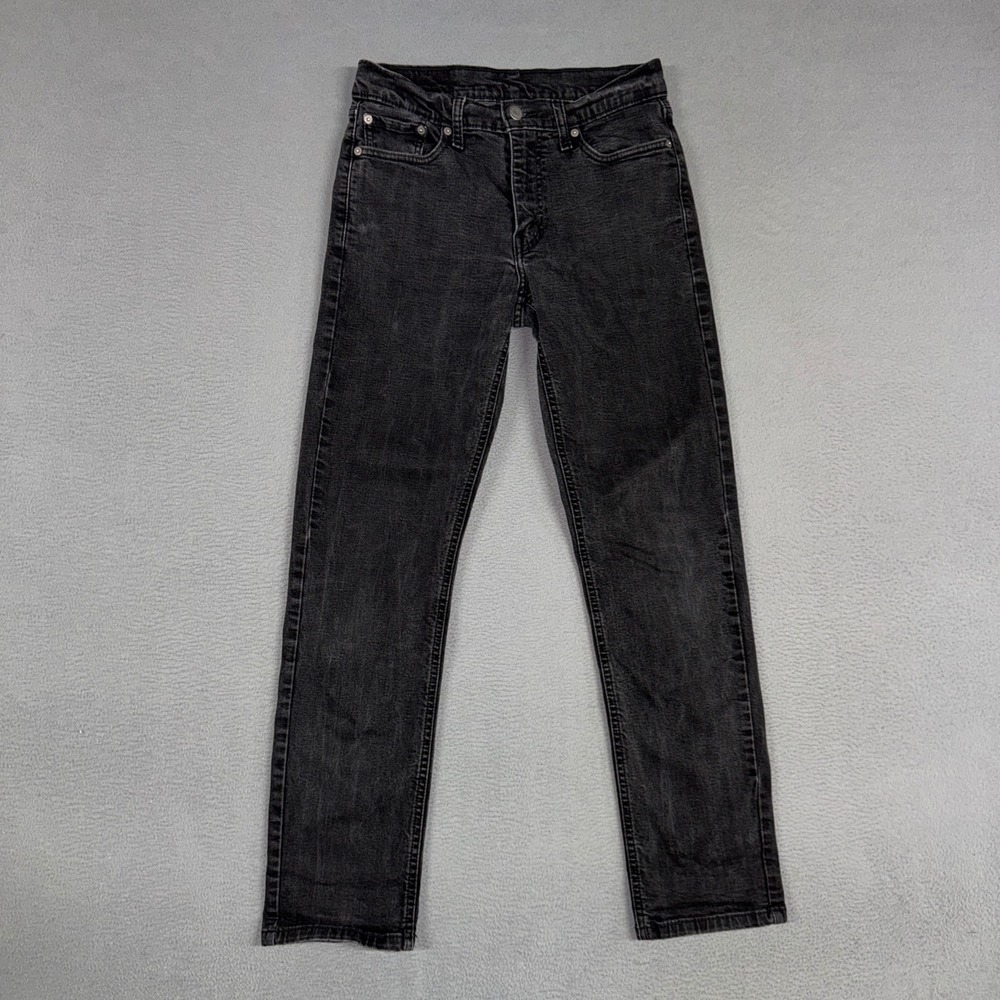 Levis Jeans Mens 30x32 (Fits 28x30) Black Faded 511 Slim Stretch Denim American